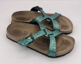 Birkenstock birkis sylt birko flor turquoise sandal Photo 0