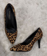 Aerosoles leopard print calf hair pumps pointed toe‎ stiletto heel Womans 6.5 Photo 0