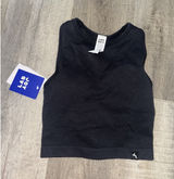 NWT JoyLab Cropped Fit High-Neck Padded Shirt Tank size XS - Black Onyx Photo 0