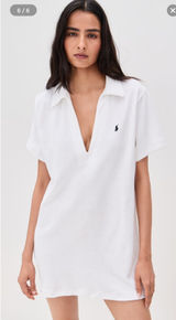 Polo Ralph Lauren White Terry Cloth Dress Photo 0