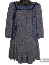 Anthropologie Holding Horses Ruffle Mini Dress Tunic Prairie Long Sleeve Size 0‎ Photo 0