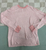 Lululemon Silk-Blend Crewneck Sweater Heathered Dew Pink size 6 Photo 0