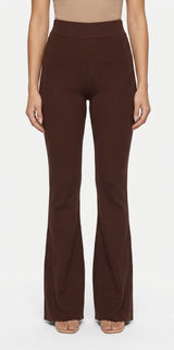 Daily Practice Anthropologie Shuffle Step Knit Flare Pants Brown Women’s M Photo 0