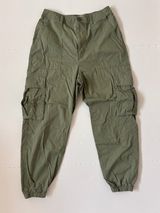 Abercrombie & Fitch Cargo Jogger Pants M Sage Green Y2K Utility Photo 0