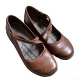 ABEO Smartsystem 3595 Brown Leather Mary Jane Shoes Size 8.5 Photo 0