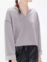 Urban Outfitter Women's Jax Inside Out Oversized Sweater Grey Sz S Photo 0
