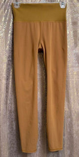 Vuori Rib Studio Leggings in the Dark Golden (Mustard)‎ Workout Gym Small Photo 0
