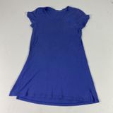Lauren Ralph Lauren Shirt Womens‎ Small Blue Tunic Short Sleeve Embroidered Photo 0