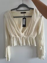 White Flowy Top Photo 0