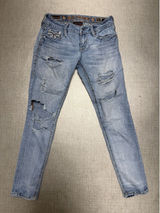 ROCK REVIVAL Women's Low-Rise Distressed Abrienda Skinny‎ Jeans - Size 26 Photo 0