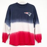 Fanatics‎ Womens New England Patriots Ombre Spirit Jersey Long Sleeve Shirt XS Photo 0