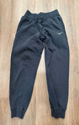 Nike Womens Sportswear Fleece Joggers Black Tapered Sweatpants Medium 3888 Photo 0