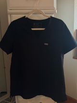 Women’s FIGS Scrub Top Catarina Black Photo 0