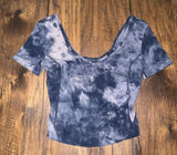 Lululemon Align‎ Tee Nulu Size 2 Diamond Dye Lunar Rock True Navy Photo 0