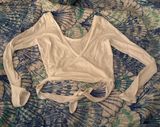 Lululemon long sleeve wrap small hole on collar from security tag size small Photo 0
