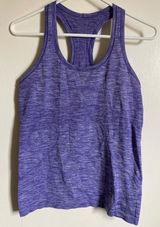 *Lululemon Athletica Heather Purple Racerback Athletic Tank Top #Gy Photo 0
